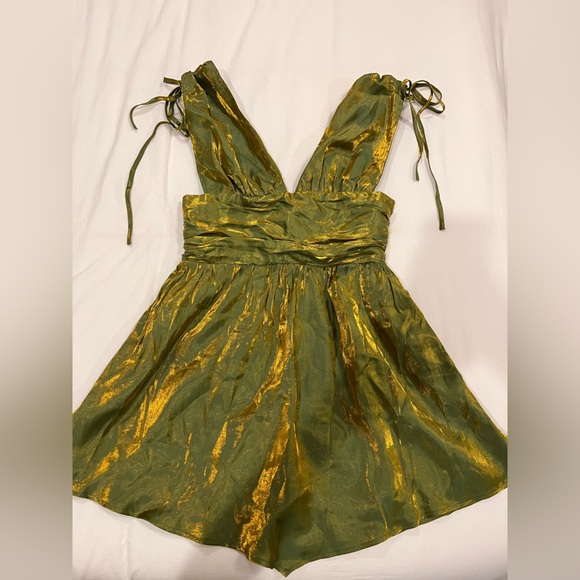 Cider Dresses Nwt Cider Sparkly Green Dress Poshmark
